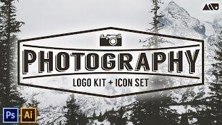 PROMO: Photography Logo Kit and Icon Set Overview