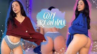 Cozy Try on Haul [4K] Testing New Warm Sweaters