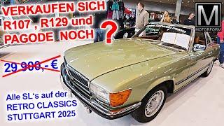 VERKAUFEN SICH R107, R129 + PAGODE ÜBERHAUPT NOCH ? Detaillierter Report von der Retro Classics 2025