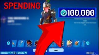 SPENDING 100,000 VBUCKS PT 6! IN FORTNITE!! #Fortnite #Vbucks