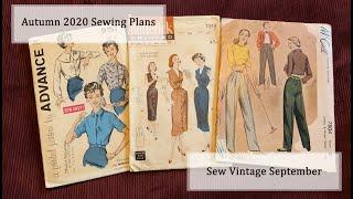 Autumn 2020 Sewing Plans | Sew Vintage September