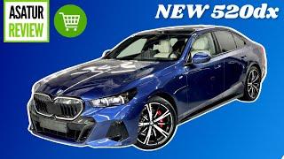 Обзор НОВИНКИ BMW 520dx G60 M-Sport / БМВ 520д Г60 М-Спорт Синий Фитоник / Veganza Белый Дым 2024