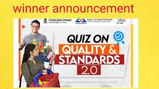 winner announcement of quiz on standards 2.0 | my gov| my gov quiz| winner announcement