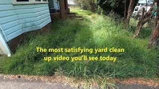 ULTRA SATISFYING tall grass cutting!!!