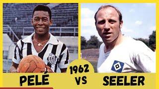 Pelé Vs Uwe Seeler 1962 - Santos x Hamburgo