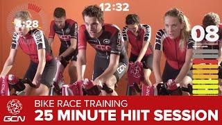 HIIT Workout – High Intensity Race Day Effort – GCN 25 Minute Bike Session