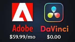 Adobe is horrible. So I tried DaVinci Resolve