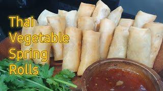 Thai vegetable spring roll. So crispy and delicious