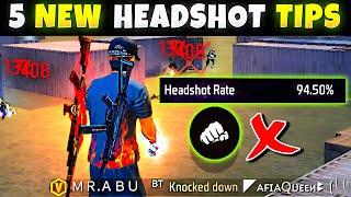 5 Easy Tricks for 90% Headshot rate (beginner/ intermediate) 2023- freefire