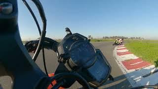 Ninja 400 High Side Close Call - ShortGuyMoto