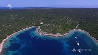 Sveti Nikola Bay , Island Olib (Croatia) - Aerial video