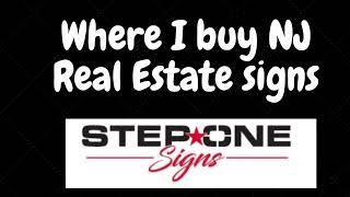 Where I buy my eXp Realty NJ real estate signs - Step One Signs in Randolph