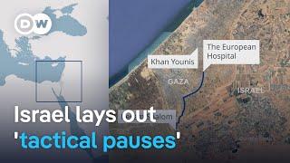 Israel announces 'tactical pauses' in parts of Gaza | DW News