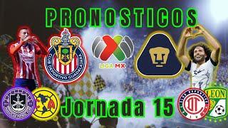 PRONÓSTICOS Jornada 15 de la LIGA MX 2024: ANÁLISIS y PREDICCIONES