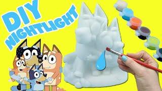Bluey and Bingo DIY Lightup Nightlight Characters at Home! Crafts for Kids