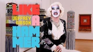 Drag Clown Carla Rossi visits "Jeffrey Gibson: Like a Hammer" at Seattle Art Museum