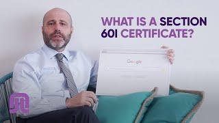 What is a section 60i certificate?