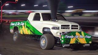 Red, White, & BOOM. Super Stock Diesel Truck Pulling. Joliet, Illinois 2024 Pro Pulling League.