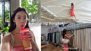 EXPLORING BANGKOK! shopping haul, siam square, aesthetic cafes etc.