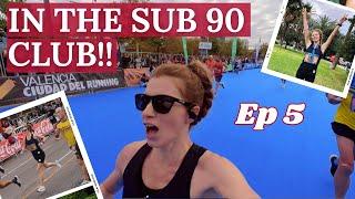 My First SUB 90 MINUTE Half Marathon! Valencia Half Marathon 2023 Race Vlog | Ep 5