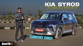 Kia Syros - Comfort King? | ₹9 Lakhs onwards | Detailed Review | GearFliQ