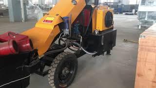 Mini diesel concrete pump