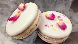 Lavender macarons How to make italian macarons 2.0/ heart shape finger macarons recipes