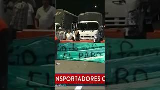 Truckers go on Strike #colombia #blockade