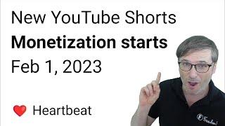 YouTube Shorts monetization starts Feb 1, 2023 - You must manually enable it