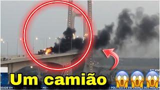 Última Hora: Há um camião em chamas na ponte Maputo Katembe 