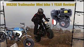 MB200 Trailmaster Mini bike 1 HARD YEAR Review!