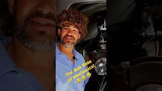 the "Joy of Wrenching"! Wow he looks and talks just like Bob Ross #bobross #mechanic #funny