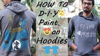 DIY painted sweatshirt/hoodies (lord shiv)| DREAM Episode 15| Dream Patel!