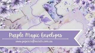 Digital Printable to Stunning Purple Envelopes | DIY Guide