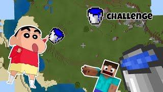 Doing water bucket trick in minecraft | shinchan in minecraft | by xyz gamxr