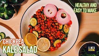  Chickpea Kale Salad Recipe | Healthy, Easy & Super Tasty!  #HealthyEating #ChickpeaKaleSalad