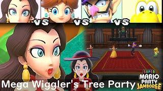 Super Mario Party Jamboree Pauline vs Daisy vs Waluigi vs Koopa Troopa in Mega Wiggler's Tree Party