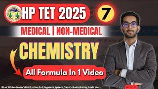 Chemistry all Important Formulas | HP TET Medical,Non-Medical By Nitesh Sir