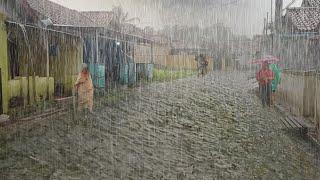 Super Heavy Rain In My Village Which Is More Comfortable Sleeping In The Company With The Sound Rain