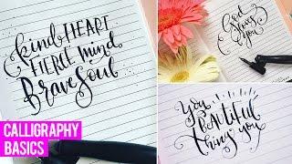 MODERN CALLIGRAPHY BASICS | BEST TOOLS & TIPS