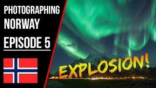 NORTHERN LIGHTS EXPLOSION in LOFOTEN