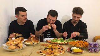 PLOT TAVOLINA USHQIM ALBANIAN MUKBANG | ARIZONRR