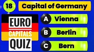   Euro Challenge: Guess ALL The European Capitals | European Capitals Quiz |