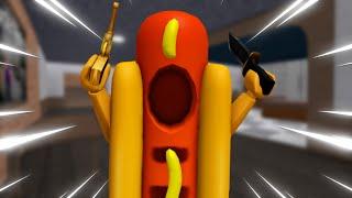 PLAYING MM2 AS A HOTDOG.. (Roblox mm2!)