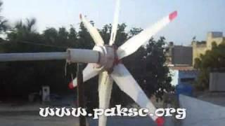 6 Blades Wind Turbine Testing | Pakistan Science Club