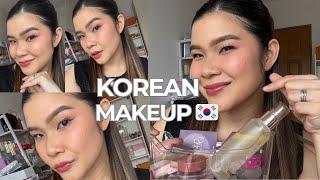 USING KOREAN MAKEUP ONLY  | TUTORIAL + GRWM +