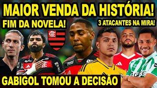 MAIOR VENDA DA HISTÓRIA! FLAMENGO RENOVA CONTRATO DE JOGADOR PARA VENDER! 3 CENTROAVANTES NA MIRA E+