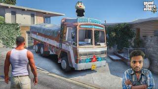 FRANKLIN AND SHINCHAN BOUGHT REAL INDIAN  LORRY IN GTA 5 #gta5 #gaming #viralvideo