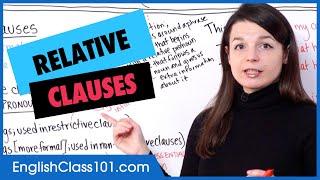 Relative Clauses (and reduced relative clauses)