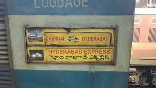 12603 Chennai Central - Hyderabad Express: train announcement #trainannouncement